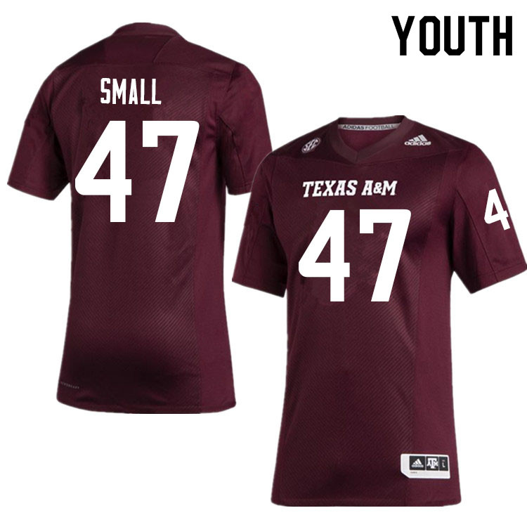 Youth #47 Seth Small Texas A&M Aggies College Football Jerseys Sale-Maroon